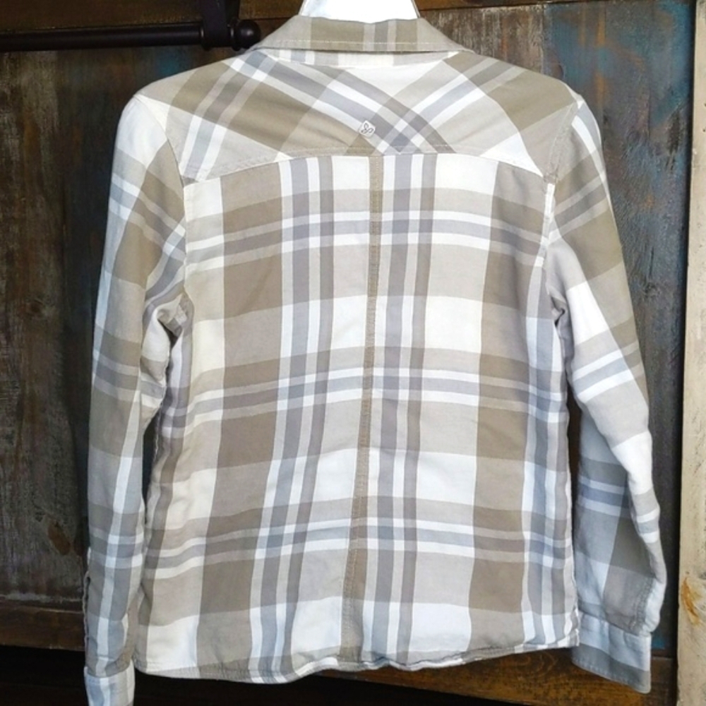 prAna Thermal Lined Flannel Shacket Top - Women's Small - Picture 4 of 7